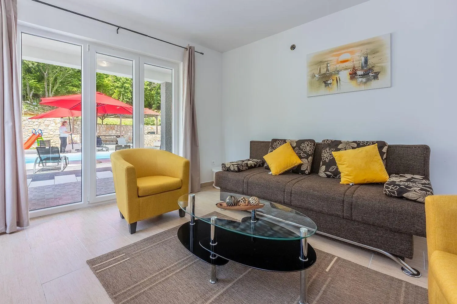 公寓 Schoene Ferienwohnung Mit Pool Und Spielplatz Fuer Kinder 布里比尔 克罗地亚